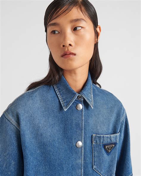 prada mens denim|Prada denim shirt women's.